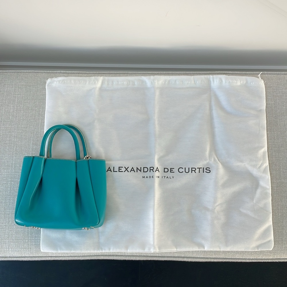 Alexandra de Curtis Amalfi Mini Leather Bag with Crossbody Strap